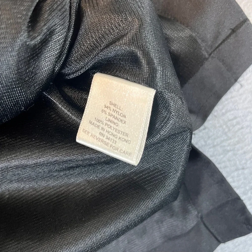 Debra‎ deRoo Black Womens Size Large Zip Up Jacket Windbreaker Shell Vintage Pkt